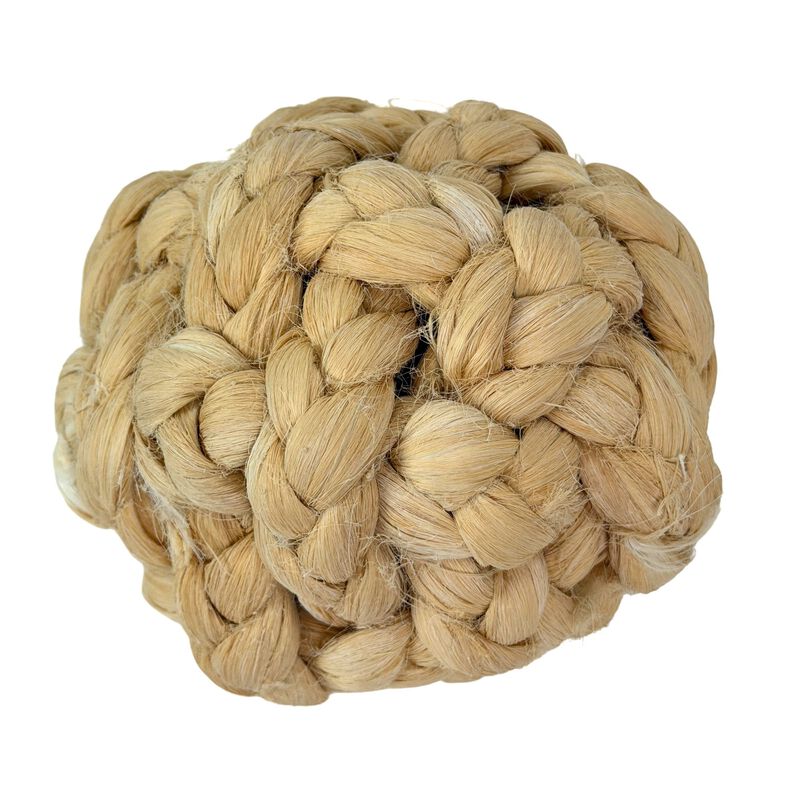 Set Of 3 Decorative Jute Orbs 6 In Braided Rope Bowl Filler Balls image number 2