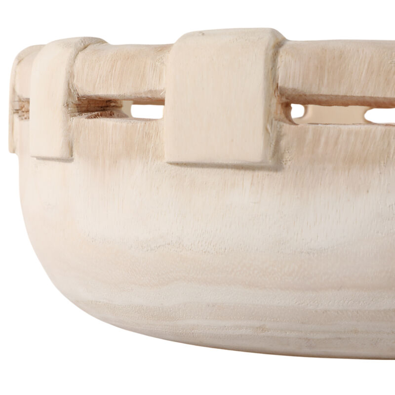 14x6" Carved Wood Bowl image number 4