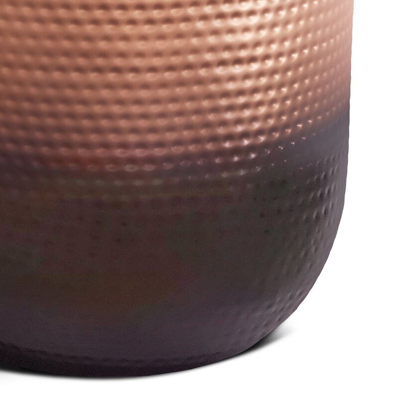 Simpli Home Nova Metal Side Table In Copper Ombre