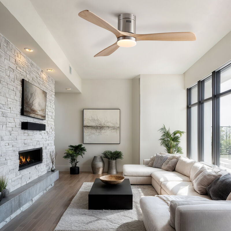 ELEMENT ACE Ultra-Quiet Reversible DC Motor Ceiling Fan with Dimmable LED Light Kit image number 5