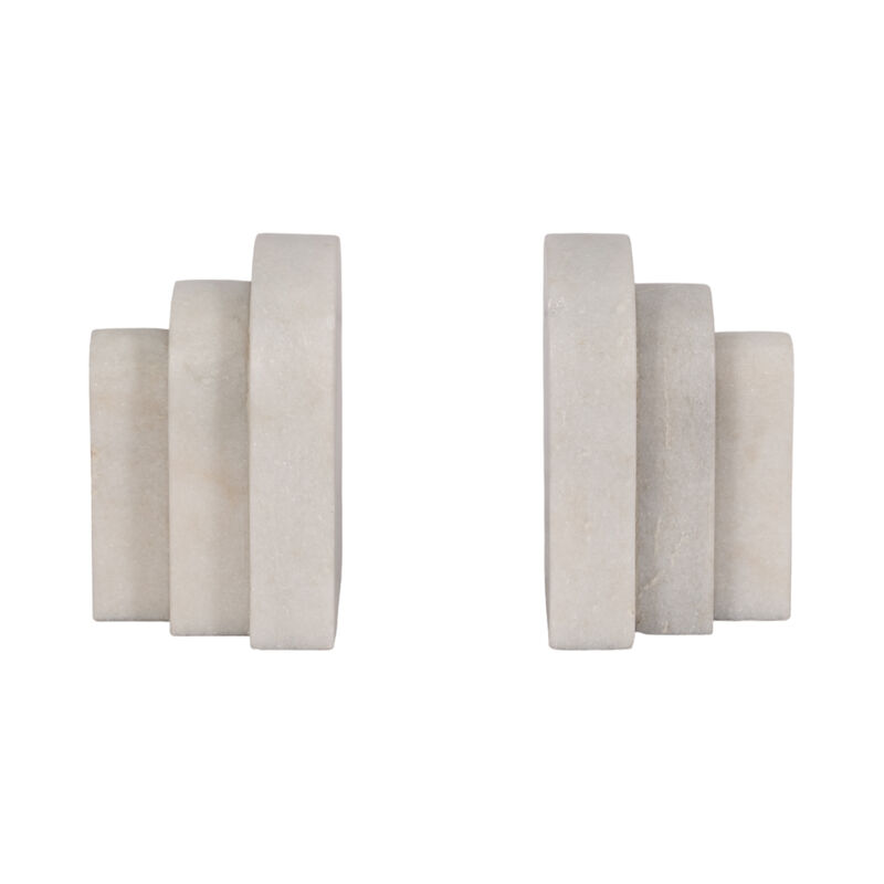 Marble Layered Arches Bookends image number 0