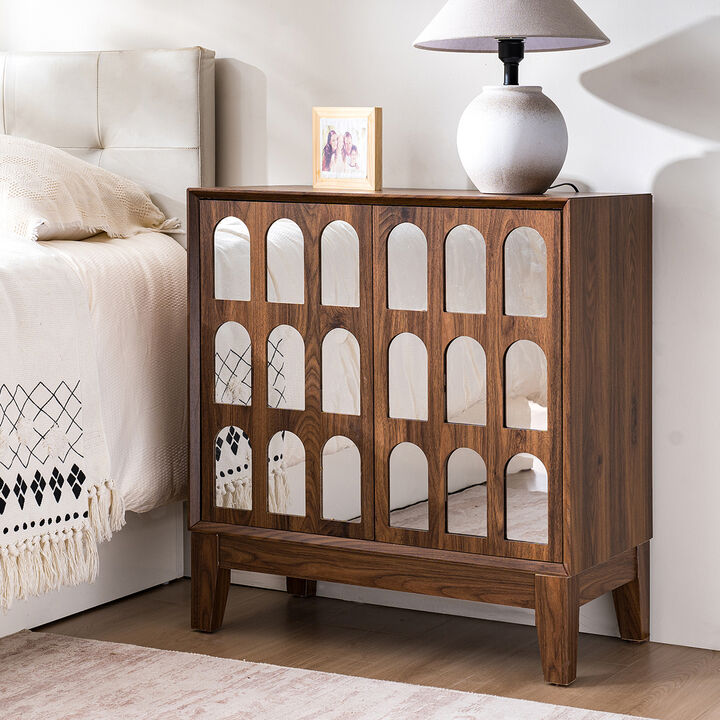 Mid Century Modern Buffet Cabinet with Doors