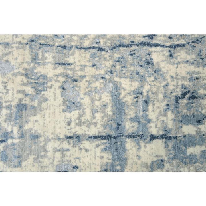 Hybrid Cut Pile Wool/ Tencel Rug, 2'6" x 8'