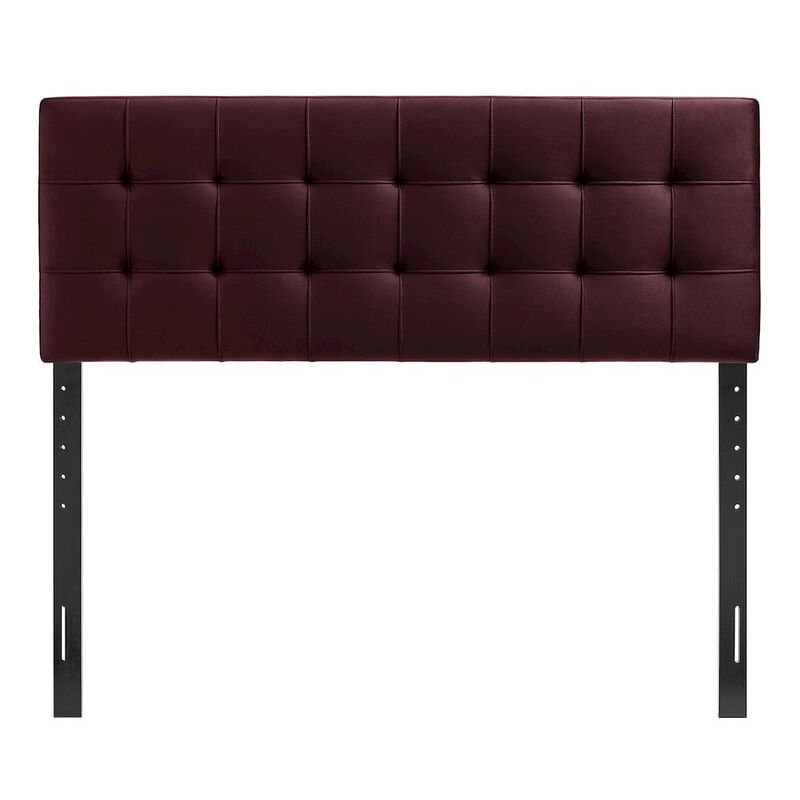 Lily Stain-Resistant Performance Velvet Queen Size Headboard image number 3