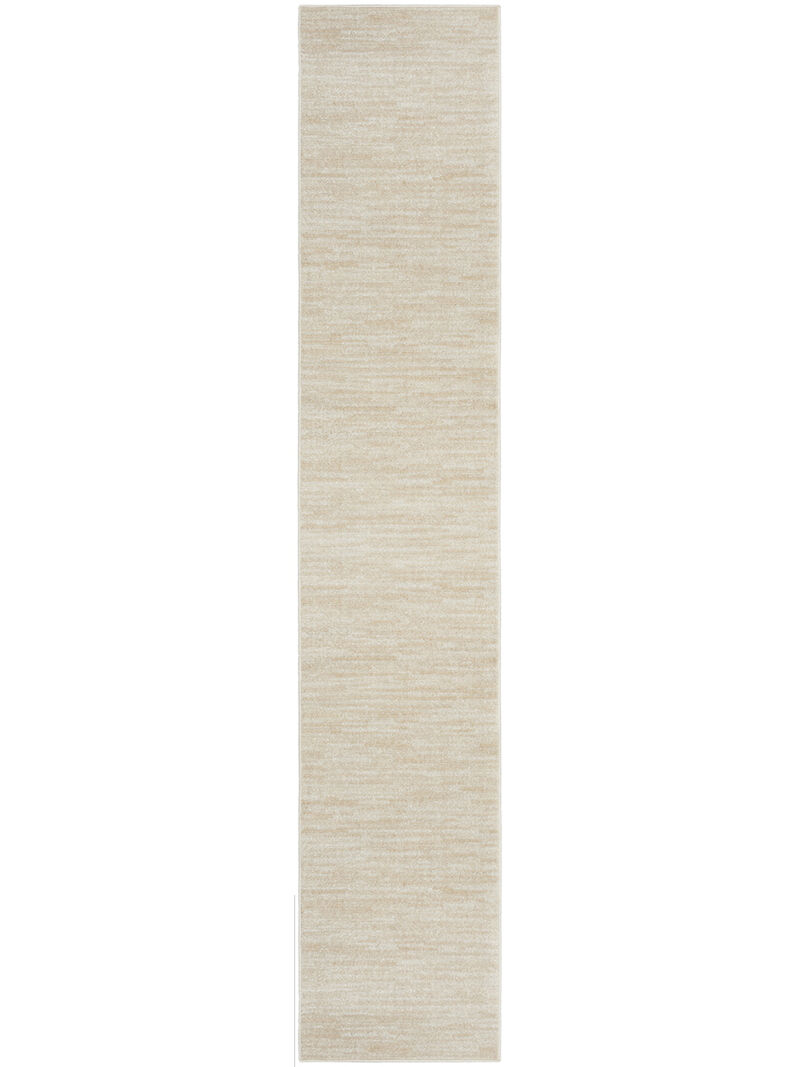 Nourison Essentials NRE01 Ivory/Beige 2'2" x 18' Rug image number 0