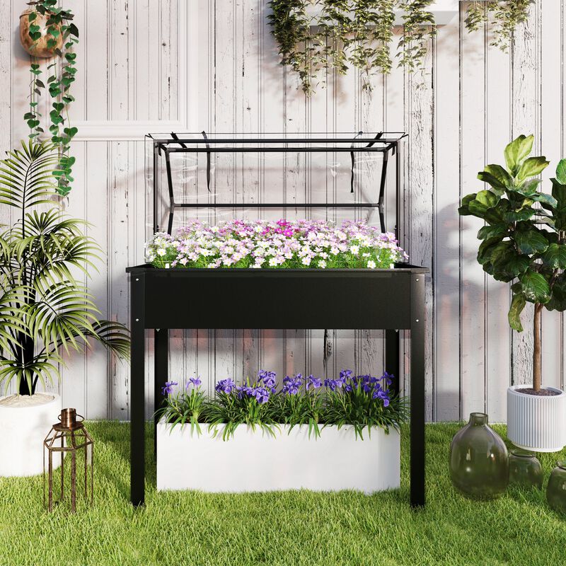 Hivvago Elevated Vegetable Planter with Drainage Hole image number 7