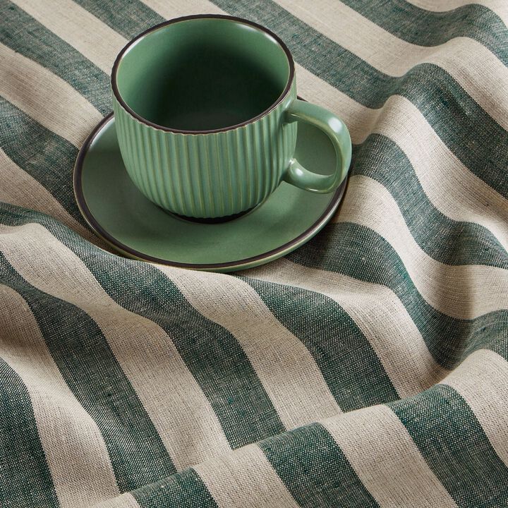 Linen Table Throw - Sorrento Stripe