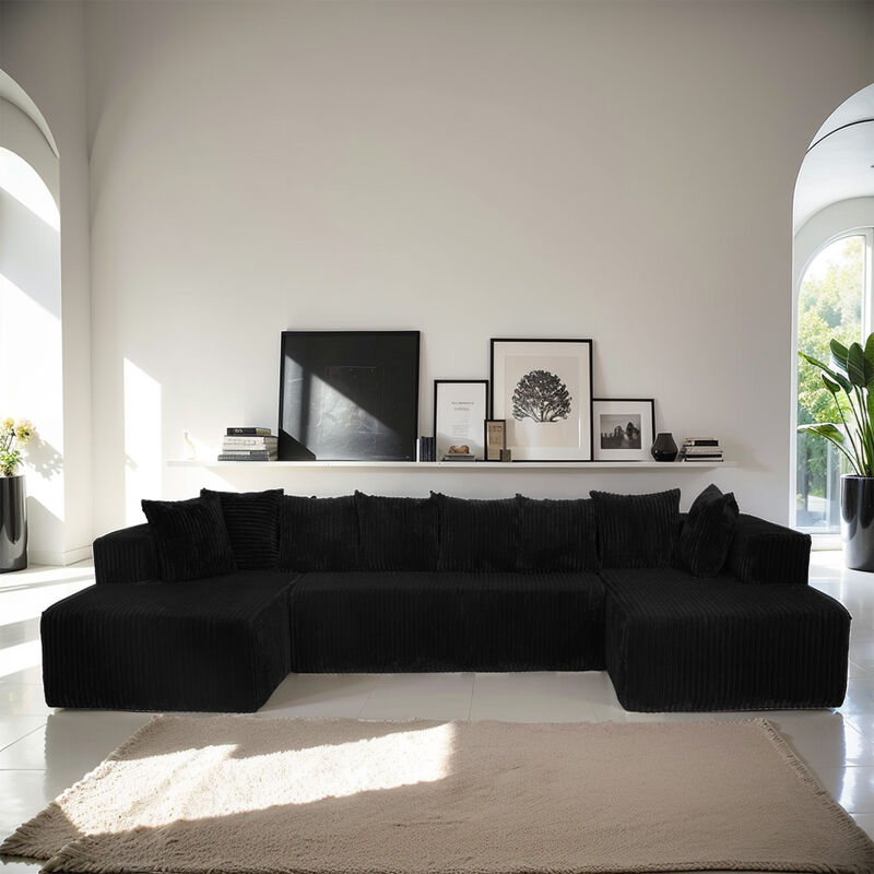 Merax Modular U-Shaped Sectional Sofa