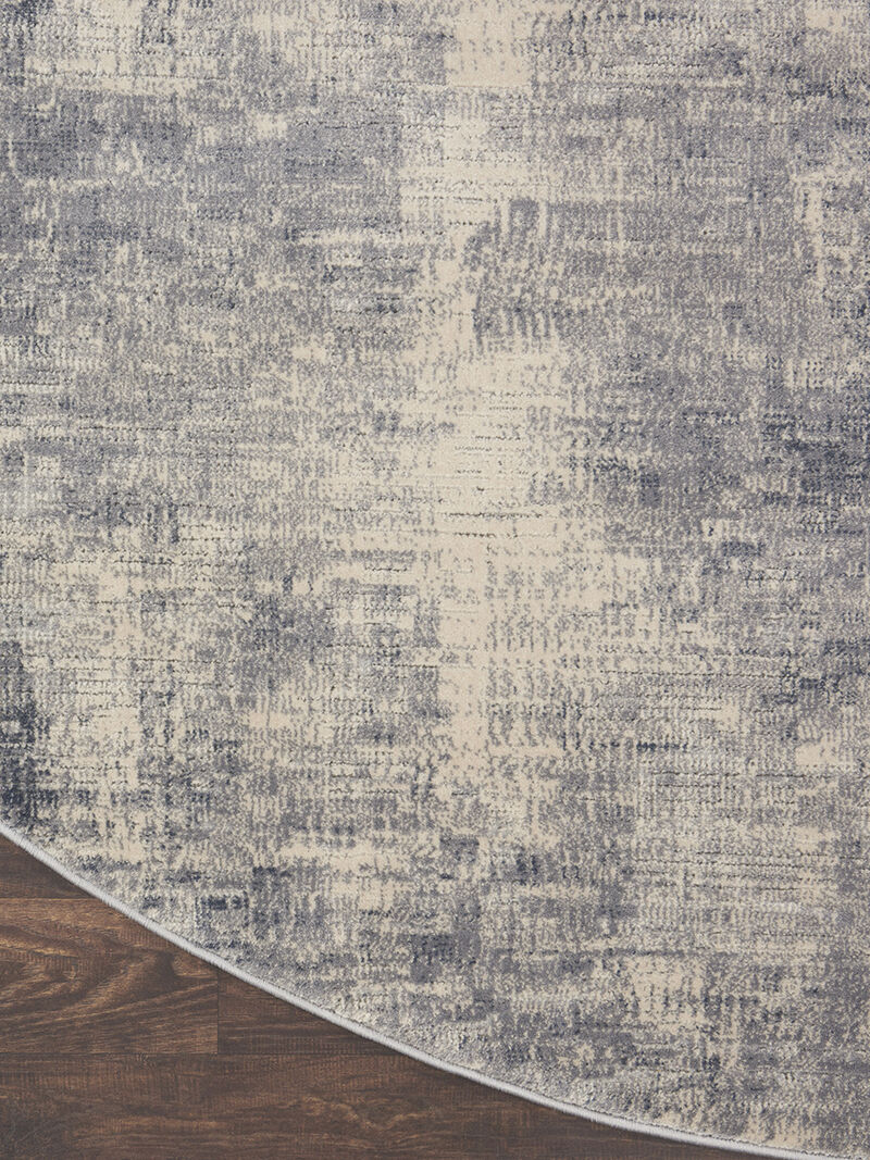 Rustic Textures RUS02 Blue/Ivory 7'10" x 10'6" Rug