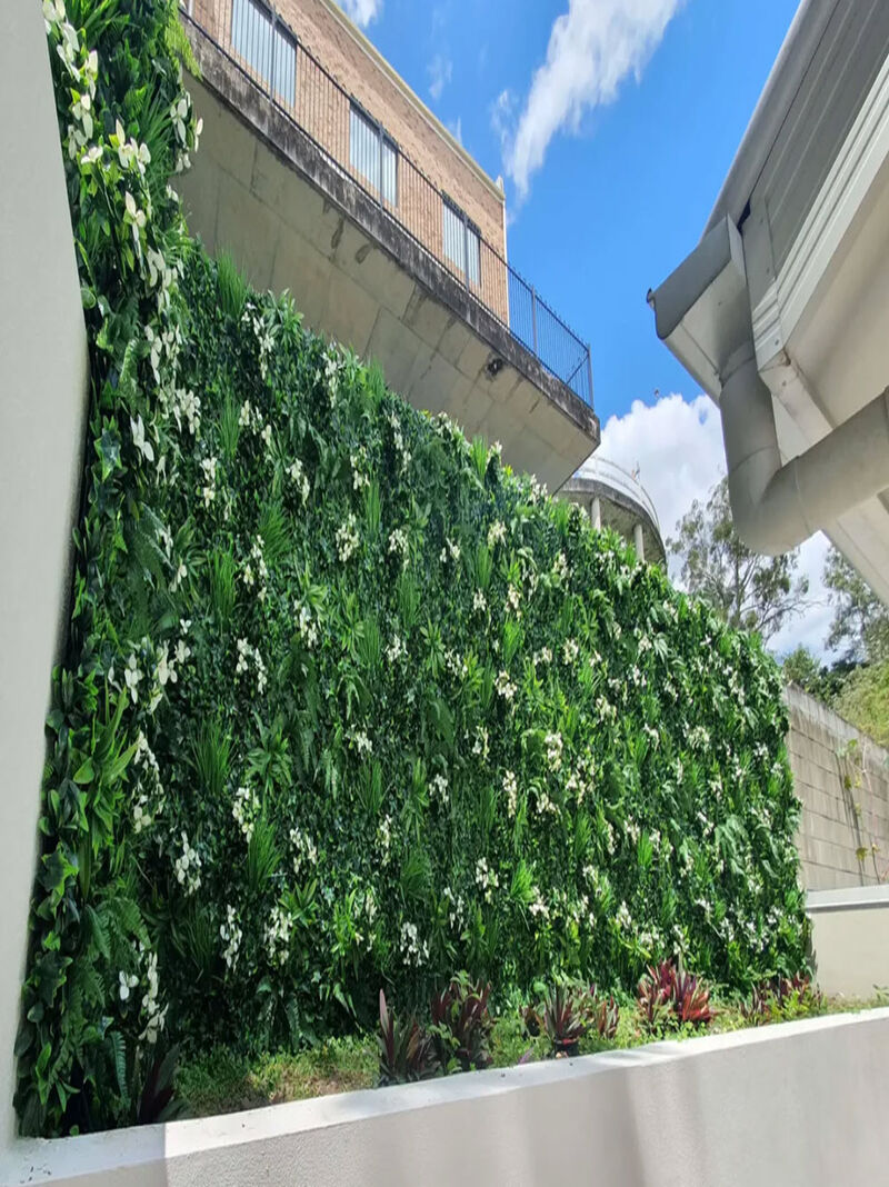 Luxury Snowy White Artificial Vertical Garden 40" x 40" 11SQ FT Commercial Grade UV Resistant