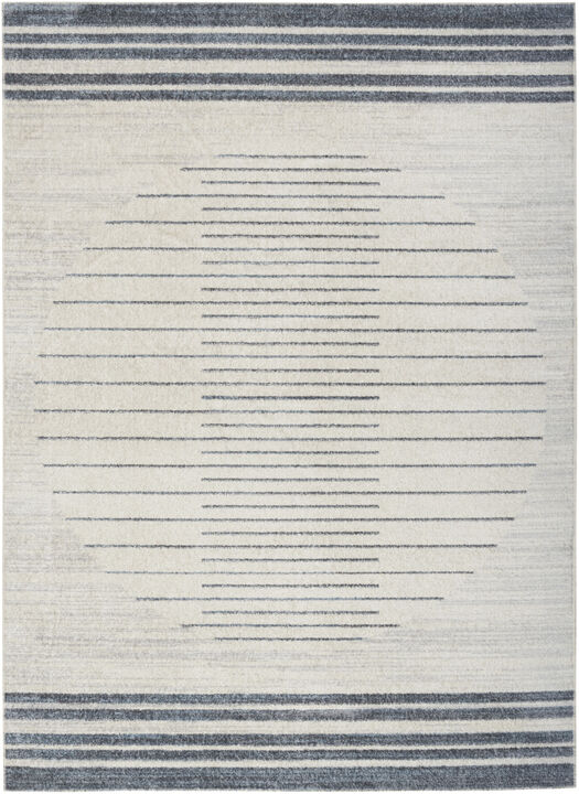 HomeRoots Geometric Power Loom Washable Area Rug