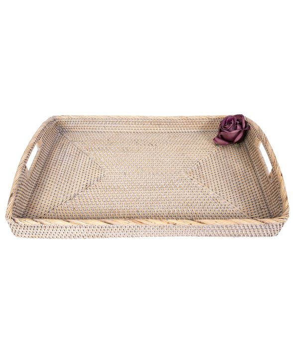 Saboga Home&trade; Rectangular Serving Tray With High Handles