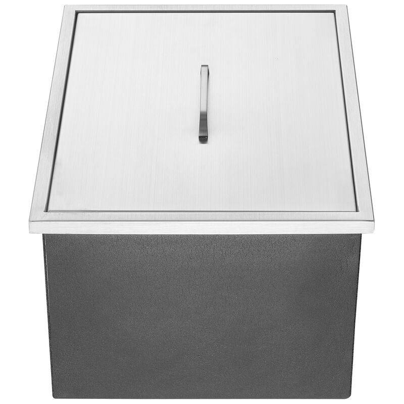 VEVOR 22"x17"x12" Drop in Ice Chest Ice Cooler Ice Bin Stainless Steel w/Cover image number 0
