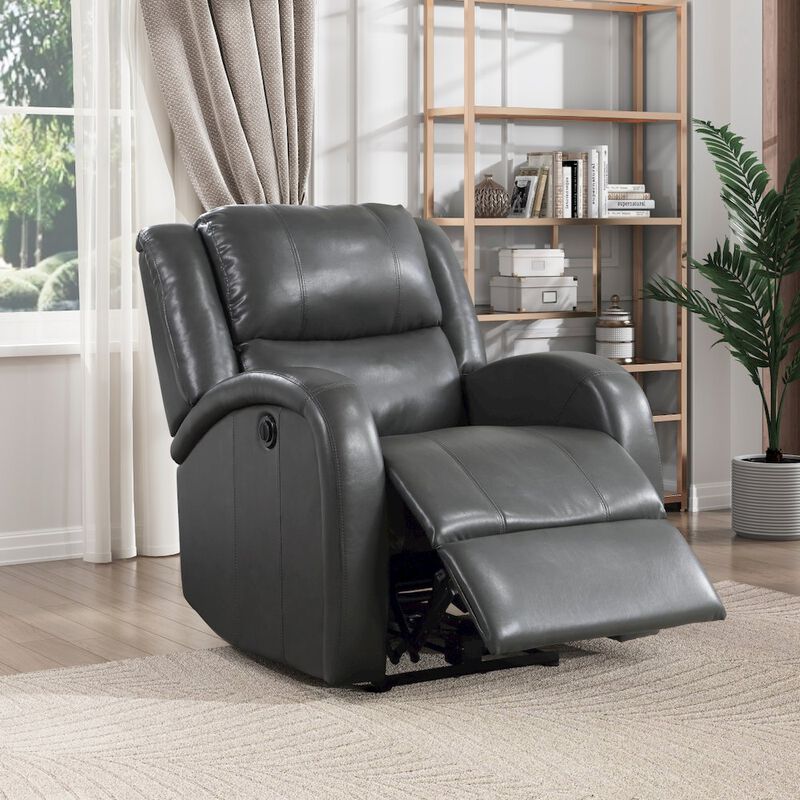 Lexicon Foxcroft Faux Leather Power Reclining Chair