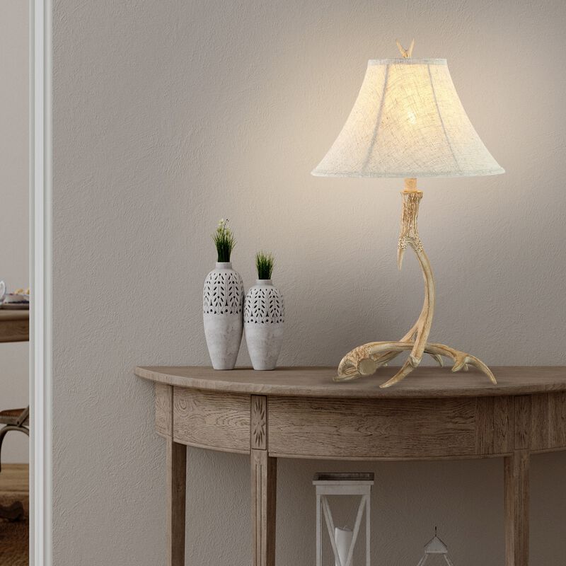 Antler Rustic Resin LED Table Lamp