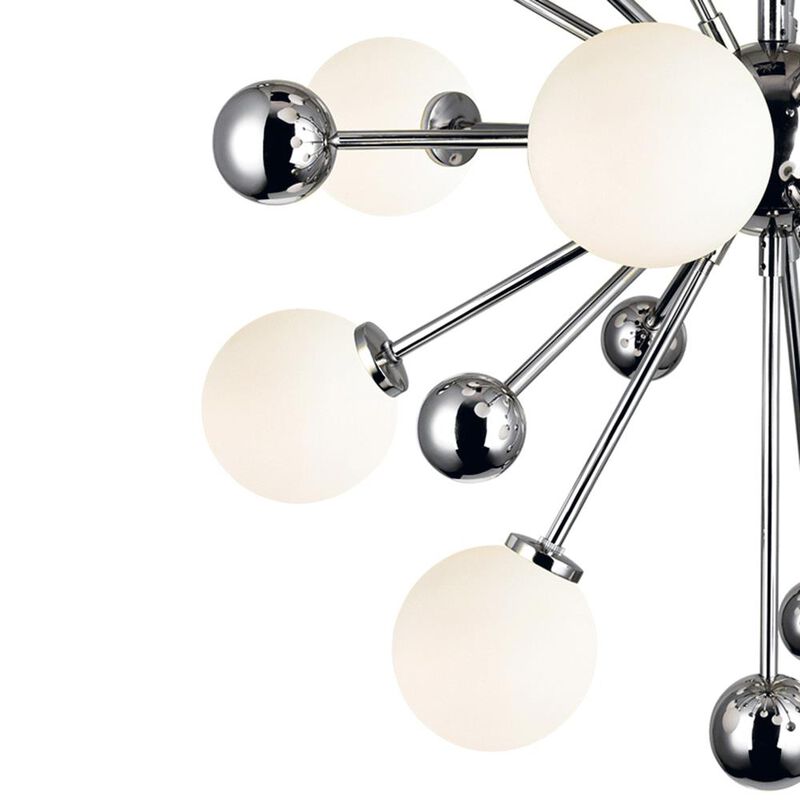 Element 11 Light Chandelier With Polished Nickel Finish