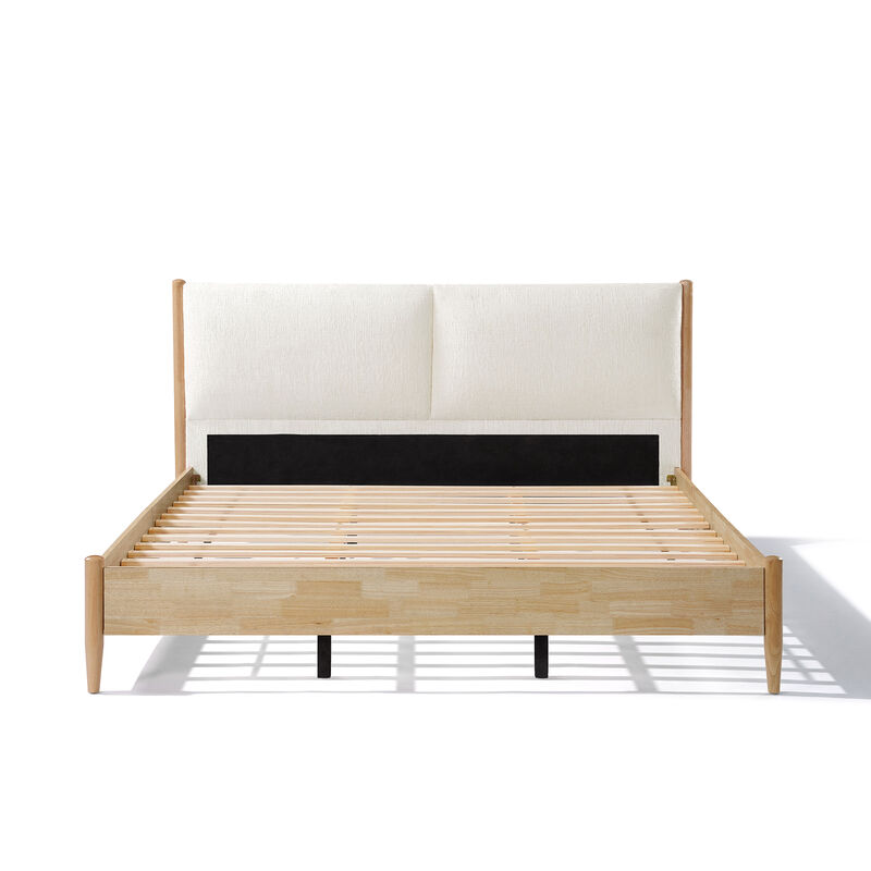 Migtor King Natural wood Bed image number 0