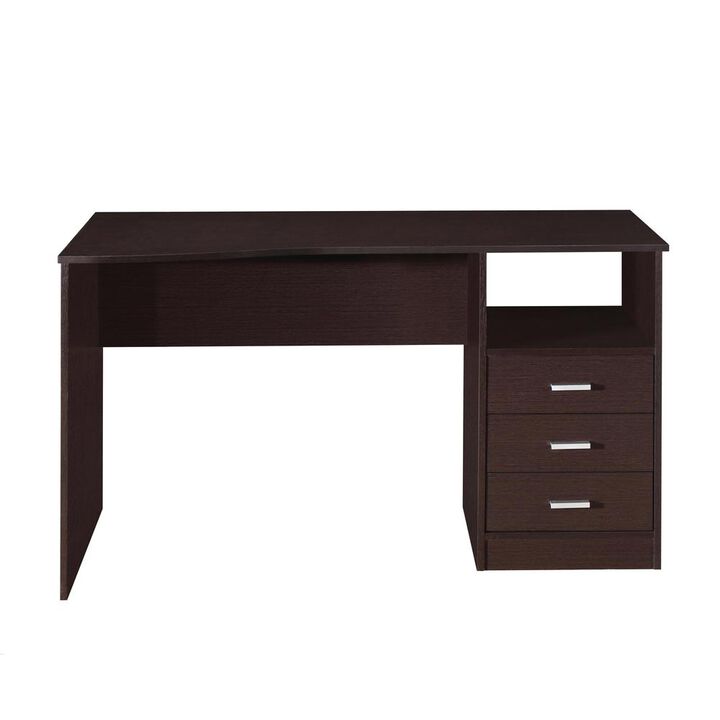 Classic Computer Desk with Multiple Drawers. Color: Wenge