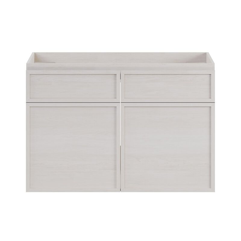 St. Tropez 30" Wall-Mounted Bathroom Vanity Cabinet without Top in White Oak image number 0