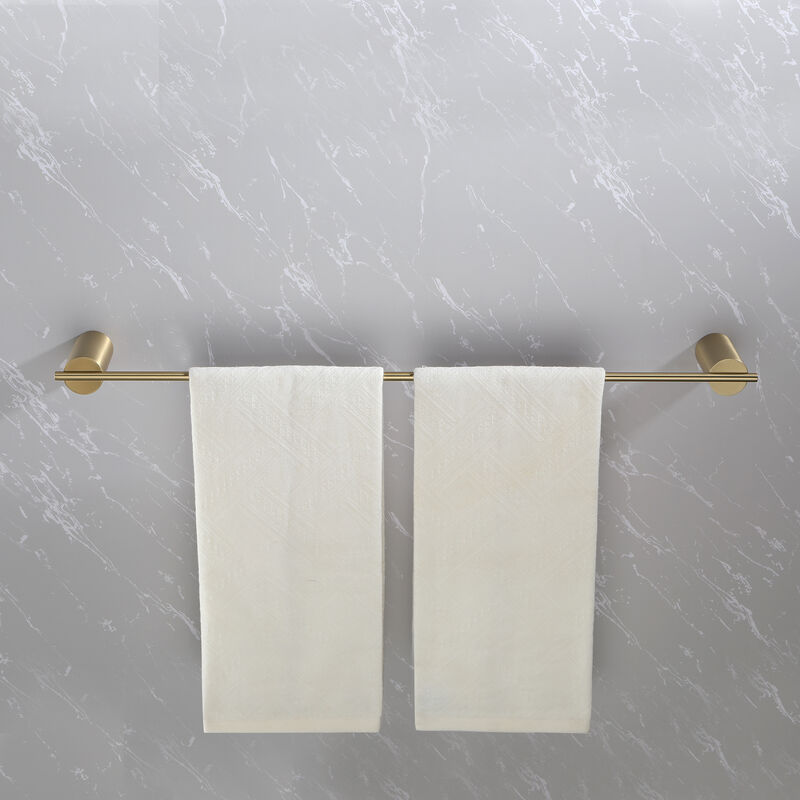 4 Piece Stainless Steel Bathroom Towel Rack Set Wall Mount image number 3