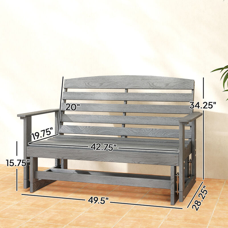 Hivvago Double Seat Patio Glider Chair image number 2