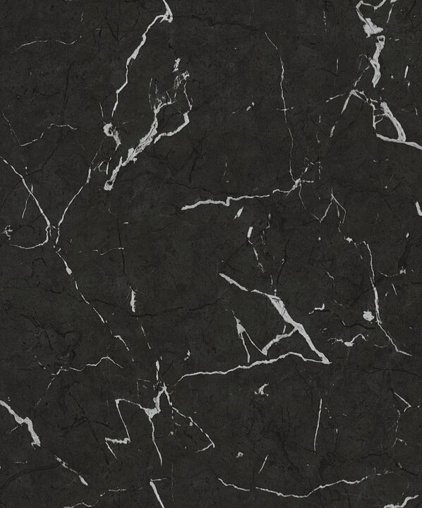 The Bricks And More Luxurious Marble Motif Black Wallpaper BB51157