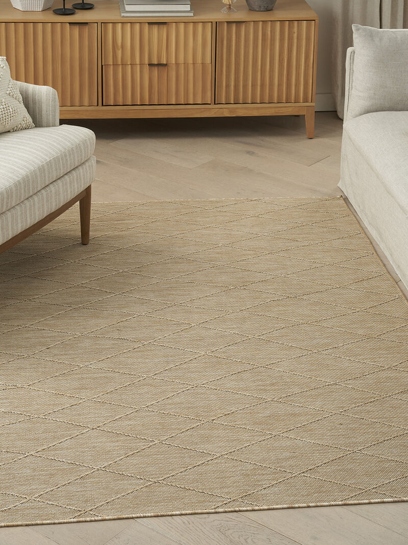 Washable Solutions WSL01 Natural 5' x 7' Rug