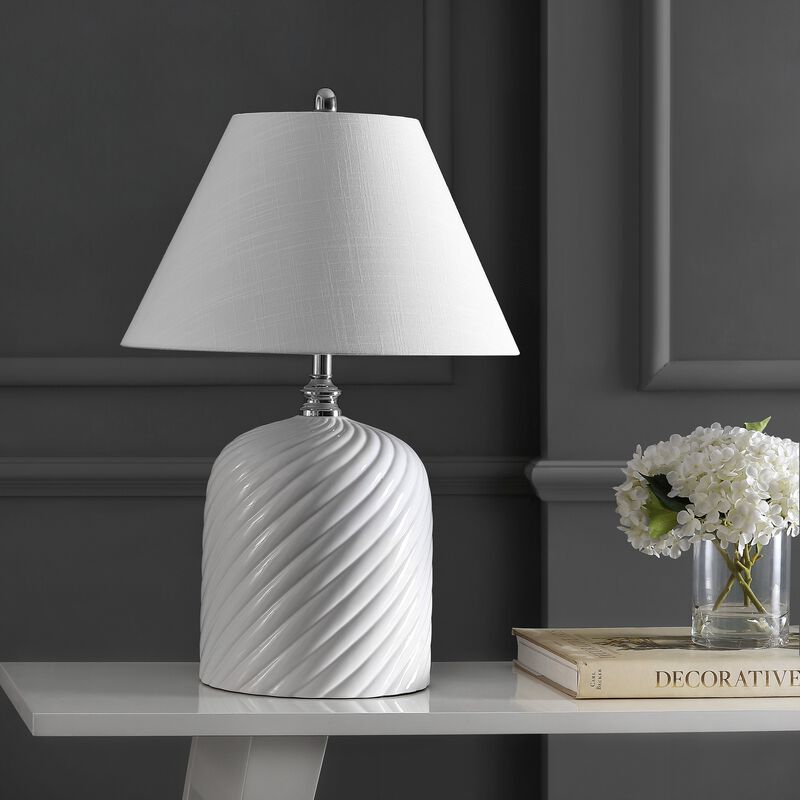 Serge Ceramic Bohemian Glam LED Table Lamp