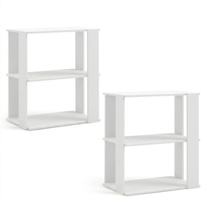 Set of 2 Stackable 3-Tier Shoe Racks with Anti-Tip Design image number 0