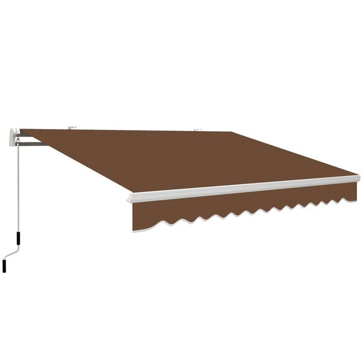 Hivvago 13' x 8' Manual Retractable Sunshade for Deck or Balcony