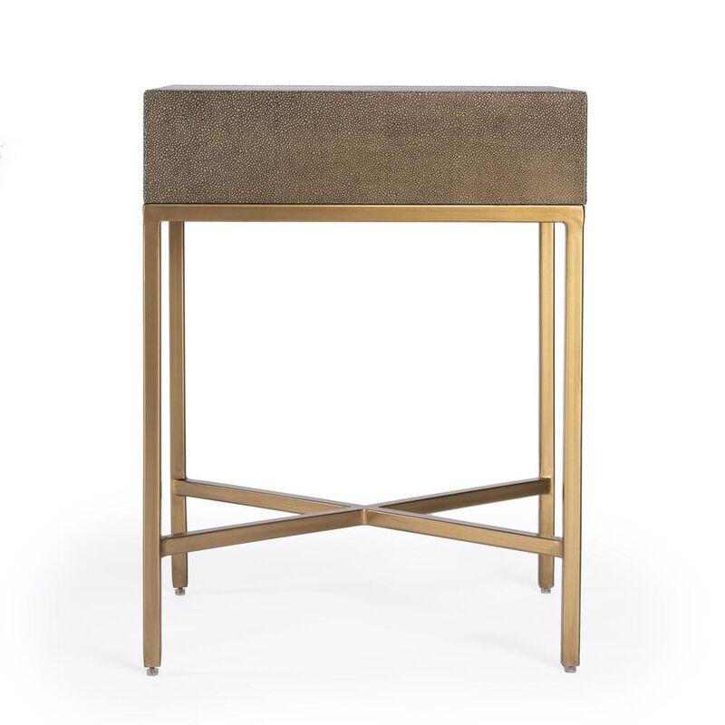 Butler Specialty Sullia One Drawer End Table, Gold