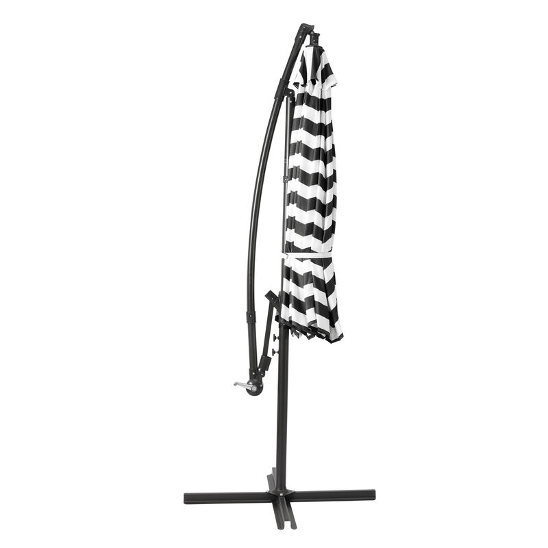 WestinTrends 10 ft. Outdoor / Patio Cantilever Hanging Umbrella