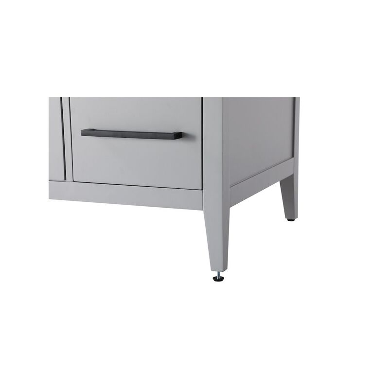 Elegant Kitchen and Bath 60 Inch Single Bathroom Vanity In Grey