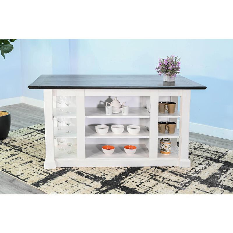 Sunny Designs Carriage House Kitchen Island, 13 Drop Leaf