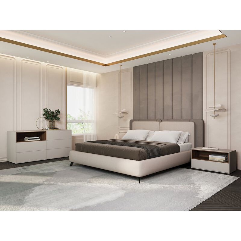 Casabianca Home Santino Dresser In Taupe Matte