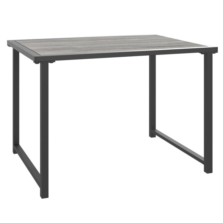 vidaXL Patio Table Anthracite 21.7"x15.7"x14.6" Steel
