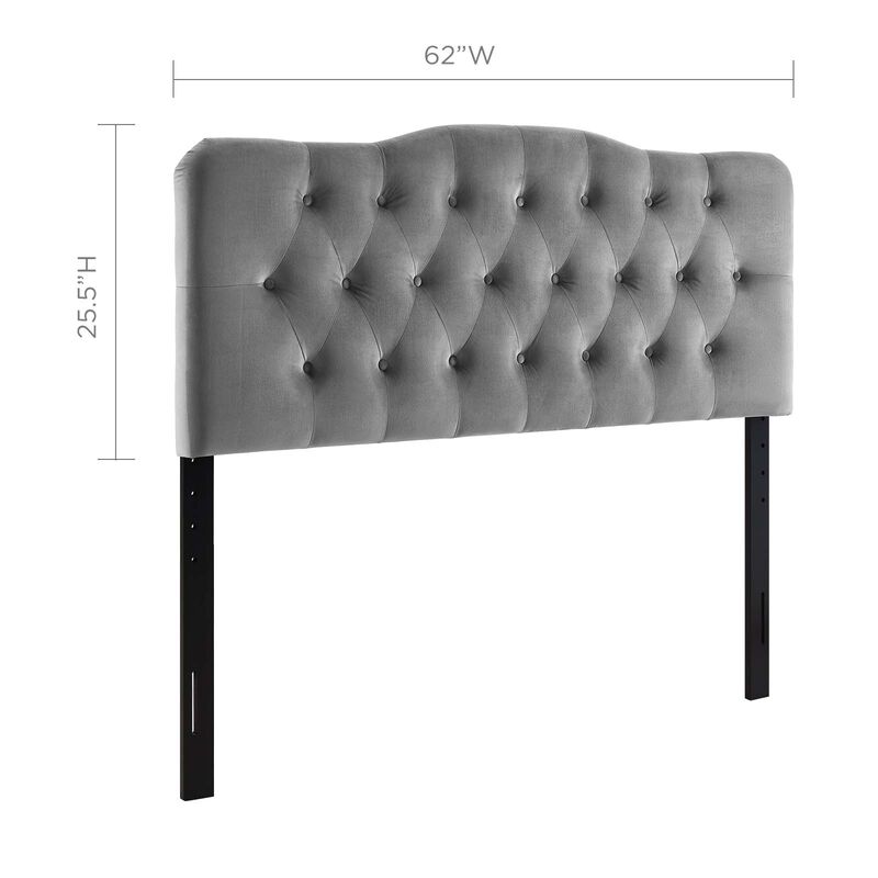 Modway - Annabel Queen Diamond Tufted Performance Velvet Headboard image number 2