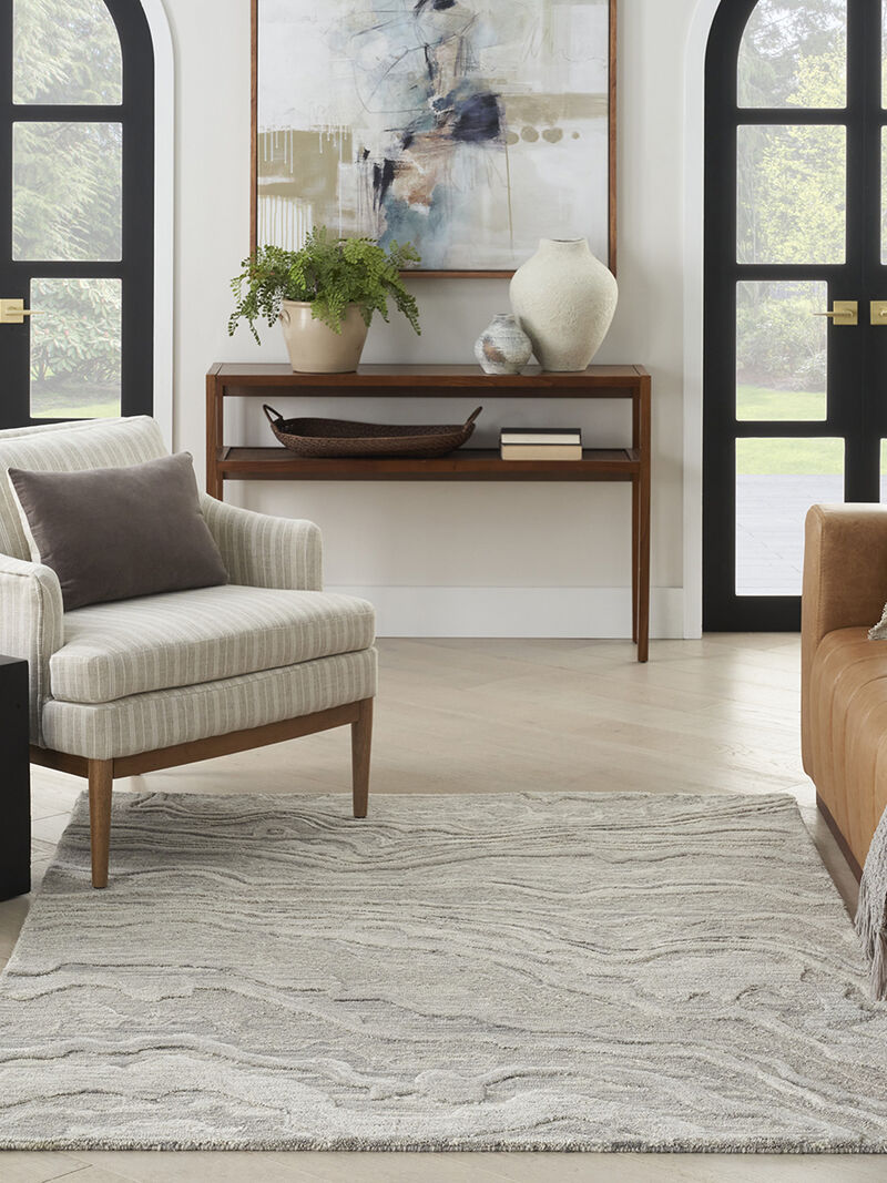 Graceful GRU01 Gray 3'9" x 5'9" Rug