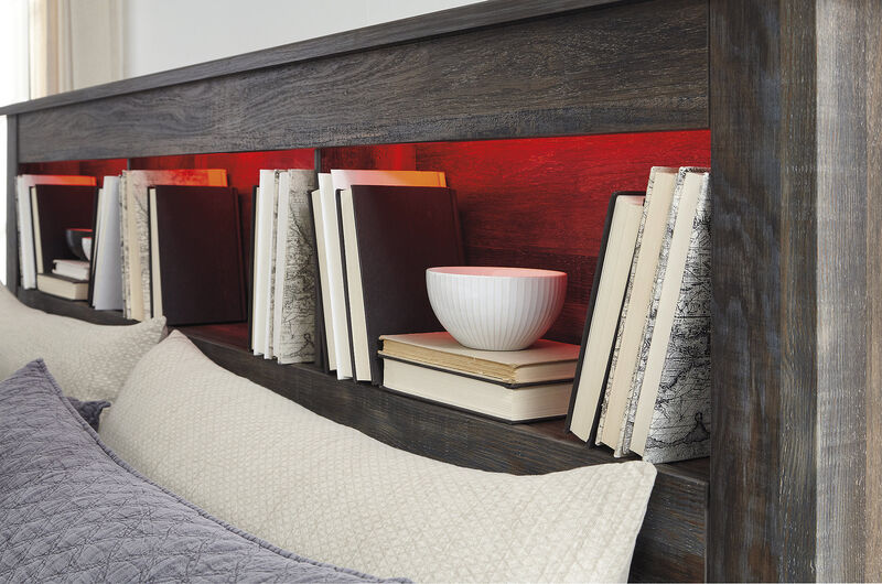 Drystan Queen Bookcase Headboard image number 4
