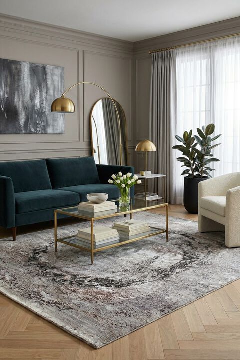 Amour 840174 Silver 8' x 10' Rug