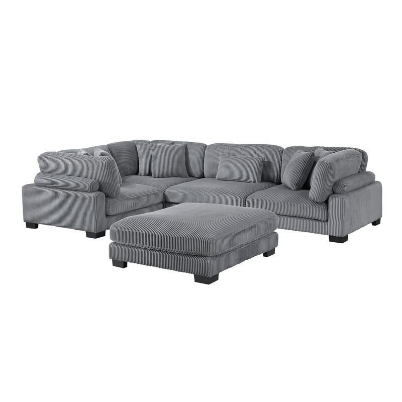 Traverse 4-Piece Sectional with Ottoman