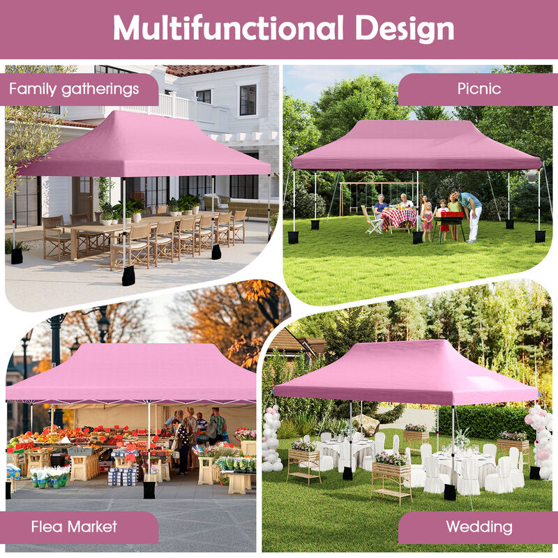 Foldable Pop-Up Gazebo Tent &ndash; Portable Outdoor Shelter with Carry Bag