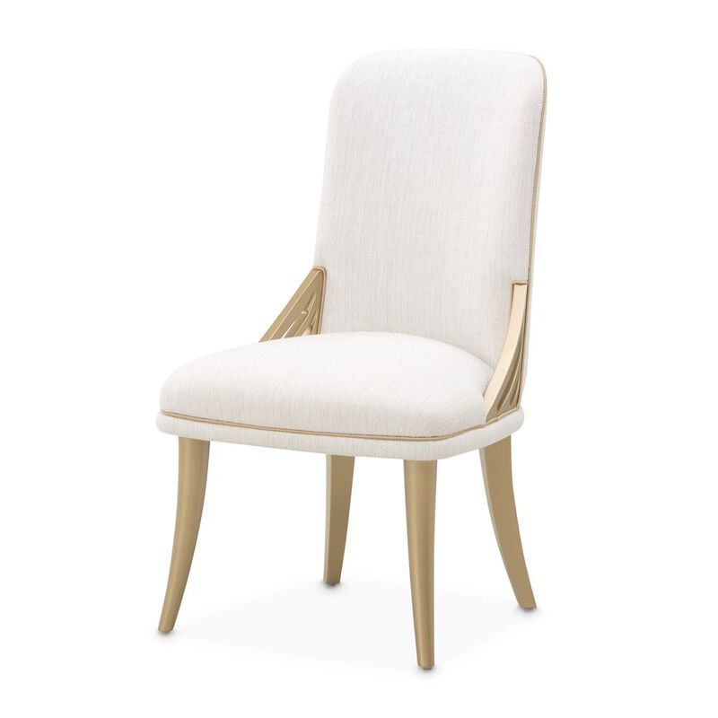 Michael Amini La Terrazza Dining Side Chair, Set of 2 - Creamy Pearl