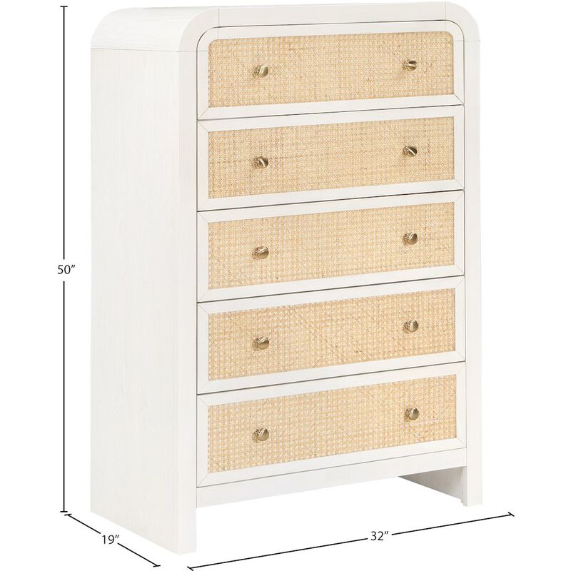 Meridian Furniture Siena White Chest