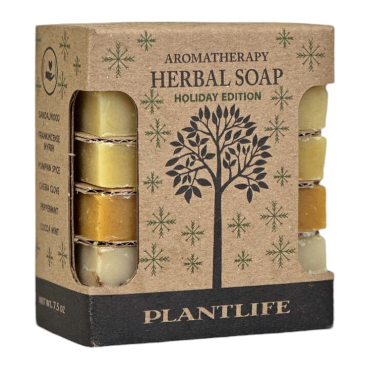 Plantlife Holiday Herbal Soap Sampler Gift Set