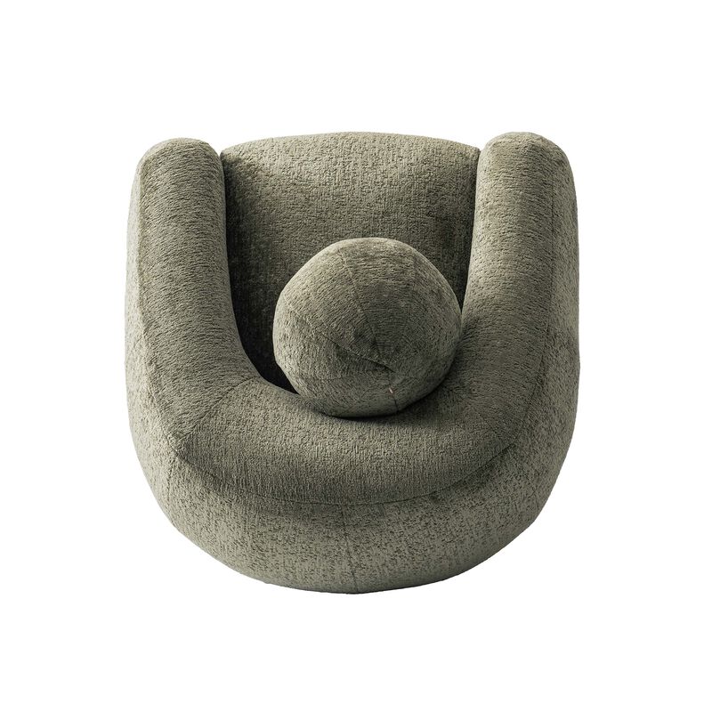 Tribeca Green Swivel Accent Chair