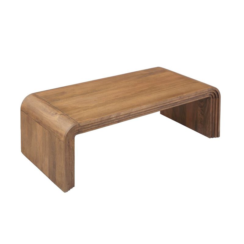 Porter Designs Palencia Solid Mango Wood Coffee Table, Natural image number 1