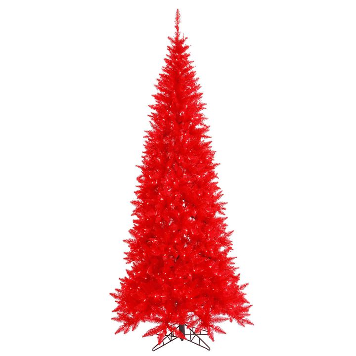 Vickerman Red Slim Fir DL LED 200Rd 400T -