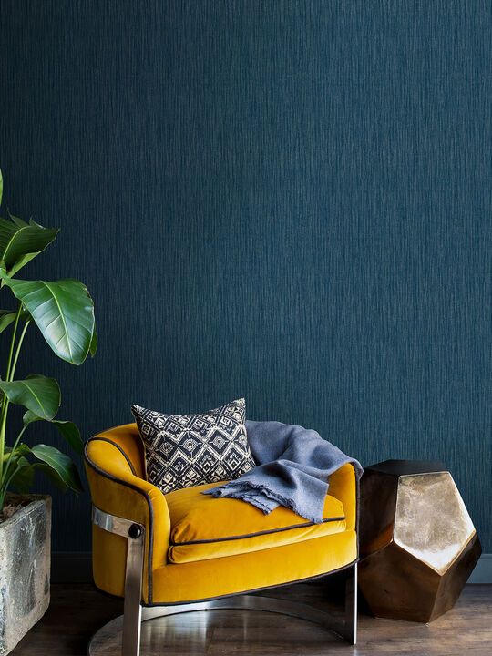 Abel Blue Textured Wallpaper (Set of 2)