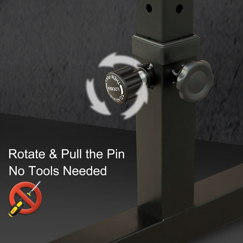 Jodnu Height Adjustable Flat Weight Bench image number 4